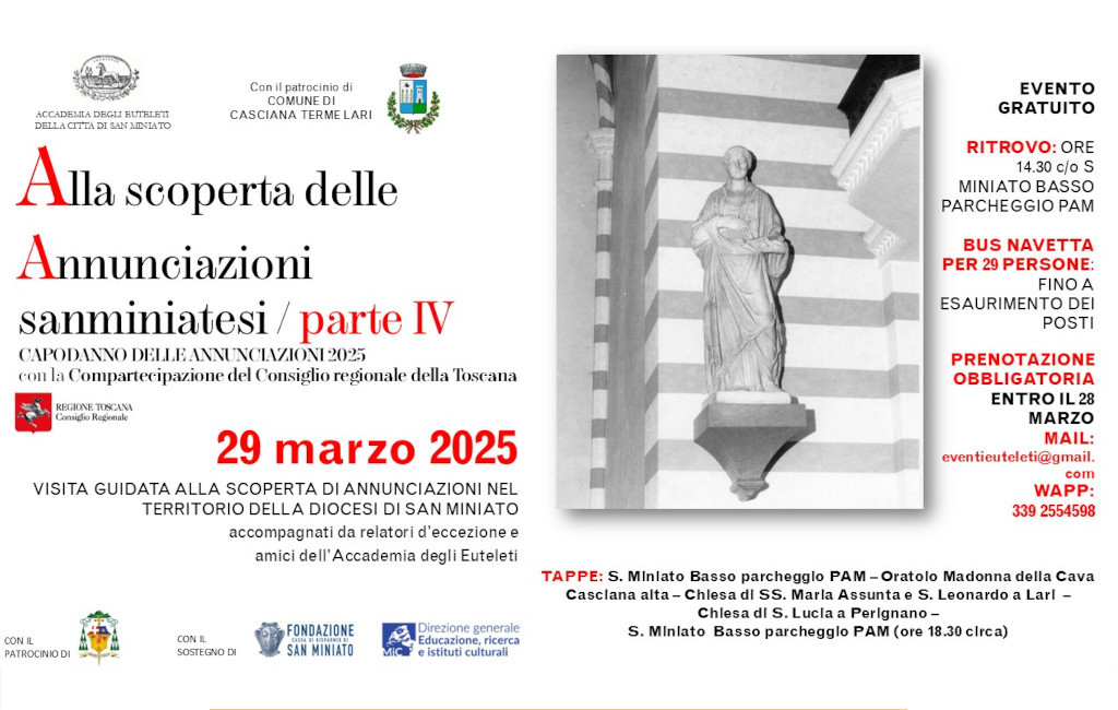 Il Comune di Casciana Terme Lari ospita il Capodanno pisano. Il 25 marzo Pisa entra nel 2026 Il Comune di Casciana Terme Lari ospita il Capodanno pisano. Il 25 marzo Pisa entra nel 2026