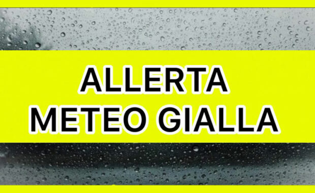 Allerta meteo colore giallo