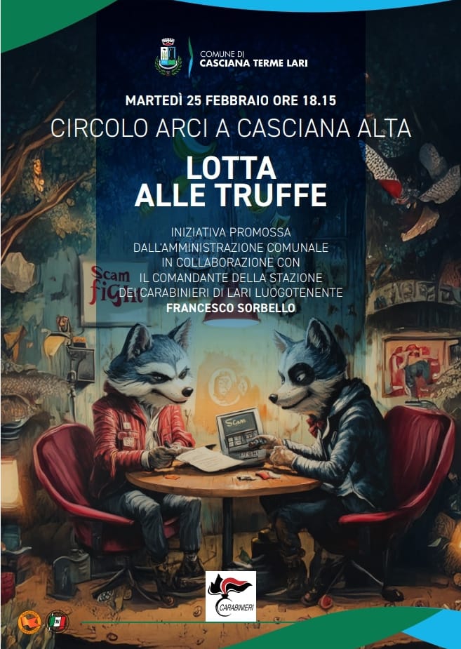 Lotta alle truffe - Incontro con la cittadinanza martedì 25 febbraio