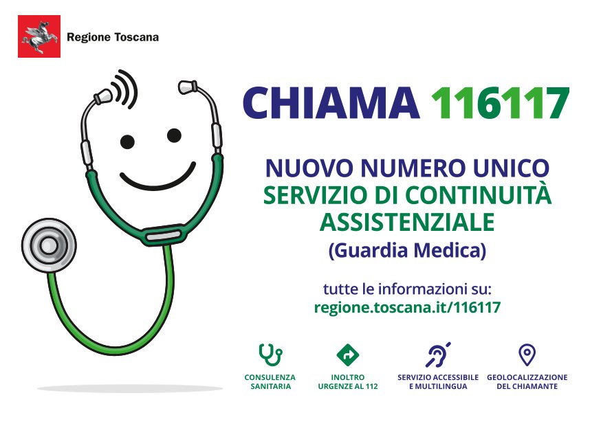 NUOVO NUMERO UNICO - SERVIZIO DI CONTINUITÀ ASSISTENZIALE (Guardia Medica)